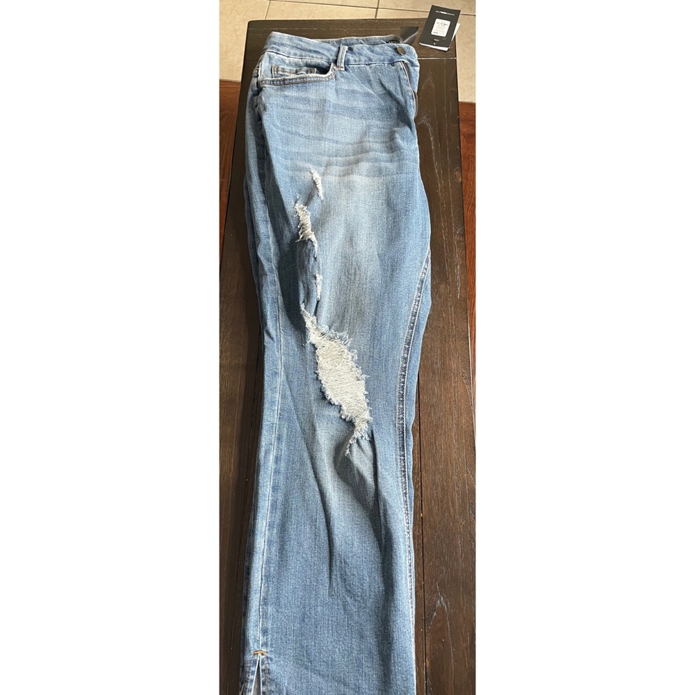 Fashion Nova Ankle Slit Jeans